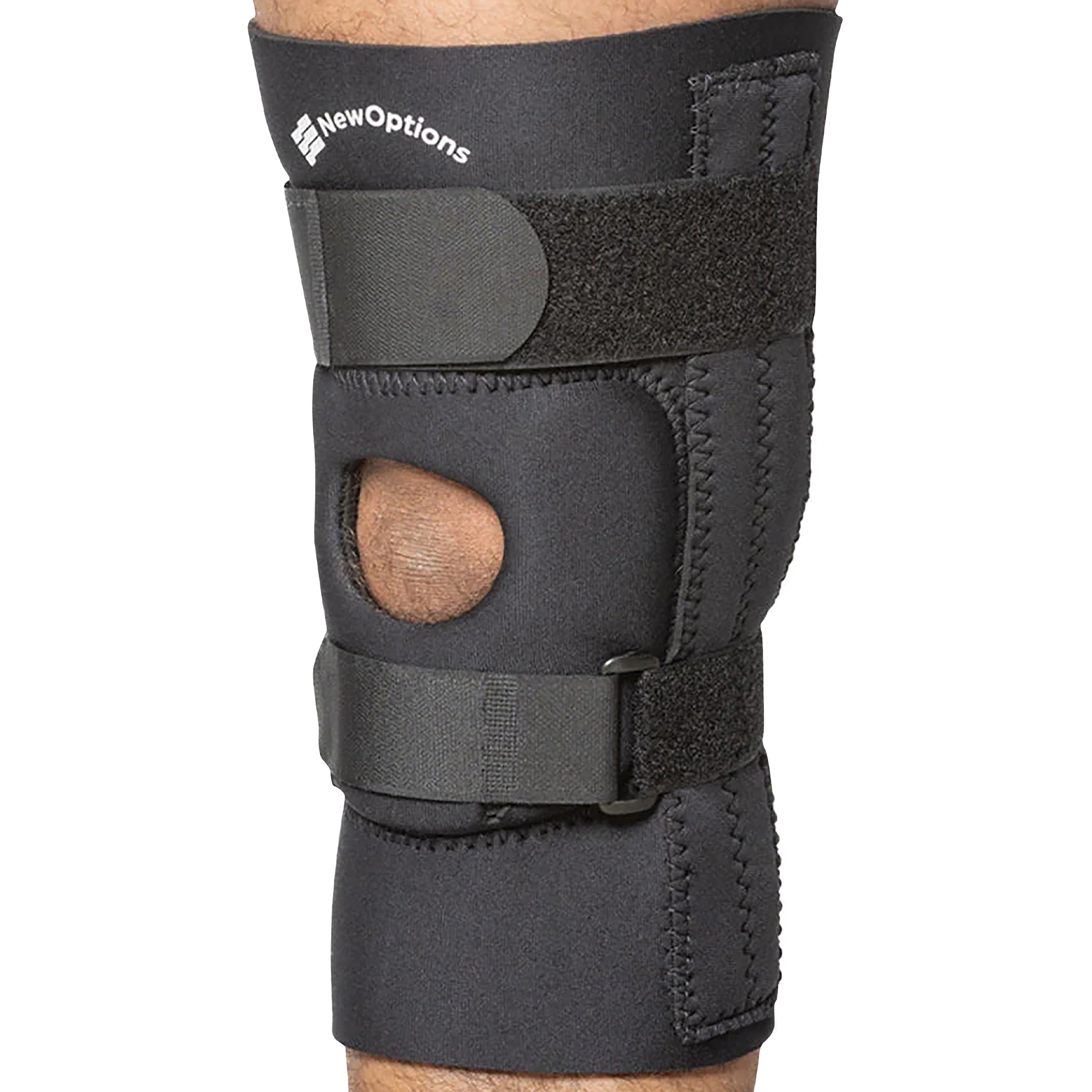 Knee Sleeves Compression Knee Brace With Side Stabilizers & Patella Gel Pads,  Adjustable Knee Sleeves Pack Of 1 D927-46