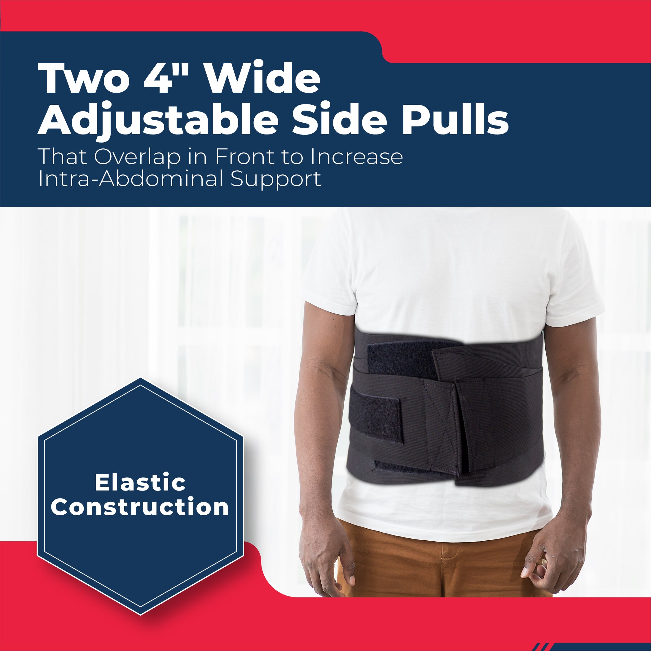 Elastic postoperative chest belt