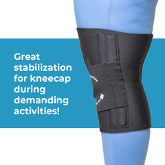 Dynamic Patella Stabilizer with 1/4" Tubular, Enclosed J-pad Buttress (K15)